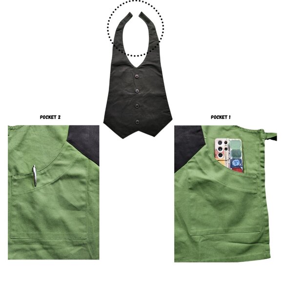 Designer Vest Apron – Stylish, Functional, and Easy Care - Picture 4 of 4